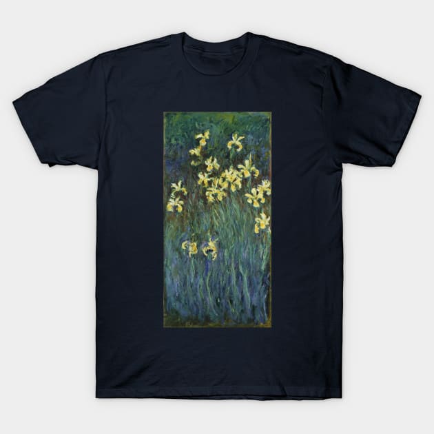 Yellow Irises by Claude Monet T-Shirt by MasterpieceCafe